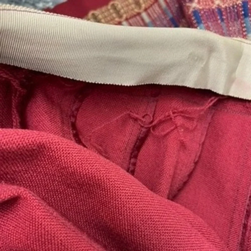 Marjory Jacobson Hand Woven Skirt & Shawl Set Burgundy‎ Geometric Boho Vintage
